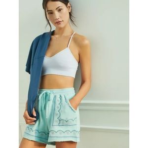 Daily Practice by Anthropologie Marka Embroidered Shorts
